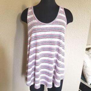 New Free People 100% Linen Twist Back Tank Top